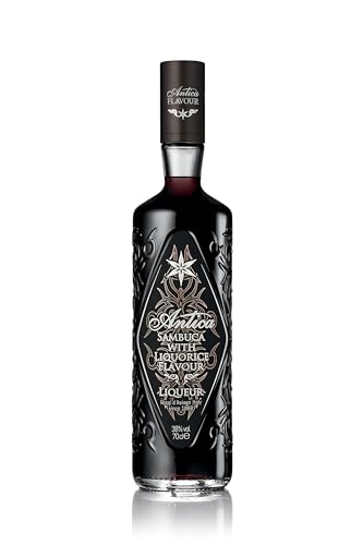 Antica Sambuca Liquorice | Italien | Sternanislikör mit Lakritzgeschmack | Intensive Lakritzaromen mit Anis | Pro-pour Technology | 700 ml | 38 % Vol. von Antica Sambuca