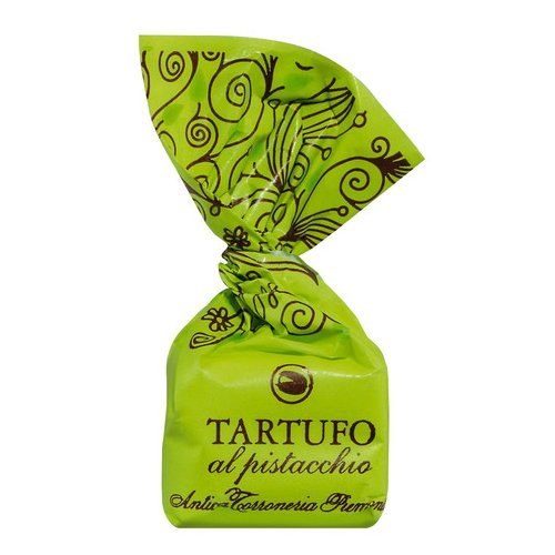 Antica Torroneria Piemontese Tartufi dolci al pistacchio, 14g - Schokoladentrüffel mit Pistazien, lose - 1000g von Kaukau