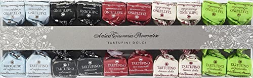 Antica Torroneria Piemontese Tartufi Dolci gemischte Trüffelpralinen, 140g – Feinste exquisite Italienische Trüffelpralinen, Glutenfrei & Köstlich, Ideal als Edle Geschenkidee von Antica Torroneria