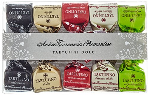 Antica Torroneria Piemontese Tartufini gemsichte Trüffelpralinen in Geschenkbox aus Italien (1 x 70 g) von Antica Torroneria Piemontese