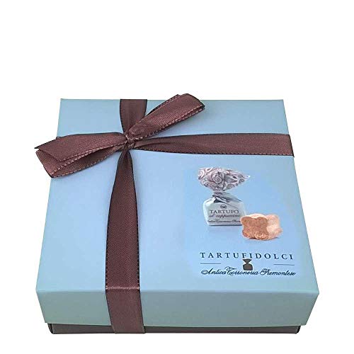 Tartufo dolce al cappuccino | 1 Geschenkset mit 125 g Tartufi | Antica Torroneria Piemontese | Edle Trüffel-Praline aus Italien | Feine Trüffel mit weißer Schokolade und Arabica Kaffee | Glutenfrei von Antica Torroneria