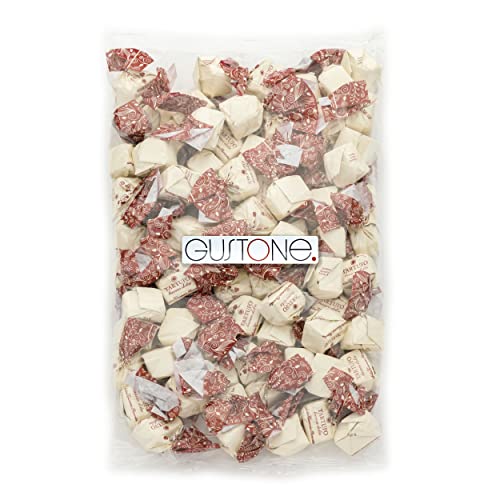 GUSTONE. Tartufi dolci bianco | 70 Stück je 14g | Antica Torroneria Piemontese | Trüffel-Praline aus Italien weiße Schokolade mit Piemont Haselnüssen | 1kg Großpackung als Geschenk von GUSTONE.