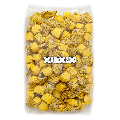 GUSTONE. Tartufi dolci zenzero e cannella | 70 Stück je 14g | Antica Torroneria Piemontese | Trüffel-Praline Zartbitterschokolade Ingwer und Zimt | 1kg Großpackung als Geschenk von GUSTONE.