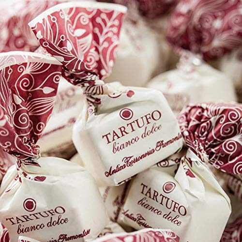 Antica Torroneria Piemontese Tartufo italienische Trüffelpralinen in verschiedenen Sorten 140 g Pralinen Trüffel Schokoladentrüffel (Tartufo bianchi) von Antica Torroneria