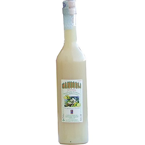 Zitrone und Mandel-Sahne 17% - 500 ml - - Flasche 1 Liter von Antichi Sapori