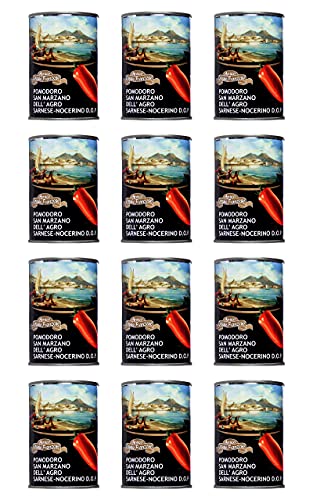 Franzese -12x 400gr Geschälte Dosentomaten Pomodori San Marzano D.O.P dell'Agro Sarnese-Nocerino ganze Tomaten geschält Franzese -12x 400gr Geschälte Dosentomaten Pomodori San Marzano D.O.P dell'Agro Sarnese-Nocerino ganze Tomaten geschält von Antico Casale Franzese
