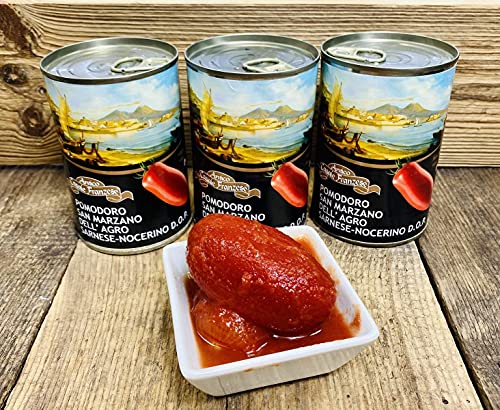 3x 400gr Geschälte Dosentomaten Pomodori San Marzano D.O.P dell'Agro Sarnese-Nocerino ganze Tomaten geschält 3x 400gr Geschälte Dosentomaten Pomodori San Marzano D.O.P dell'Agro Sarnese-Nocerino ganze Tomaten geschält von Antico Casale Franzese
