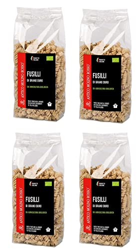 Hartweizen Fusilli | Pasta Di Grano Duro | Antico Molino Rosso | Urweizen aus Italien | 2kg (4x 500g) von Antico Molino Rosso