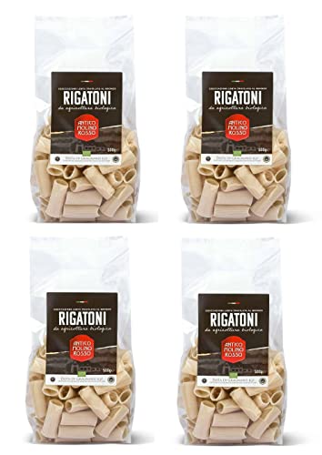Rigatoni Pasta Di Gragnano | Antico Molino Rosso | Urweizen aus Italien | 2kg (4x 500g) von Antico Molino Rosso