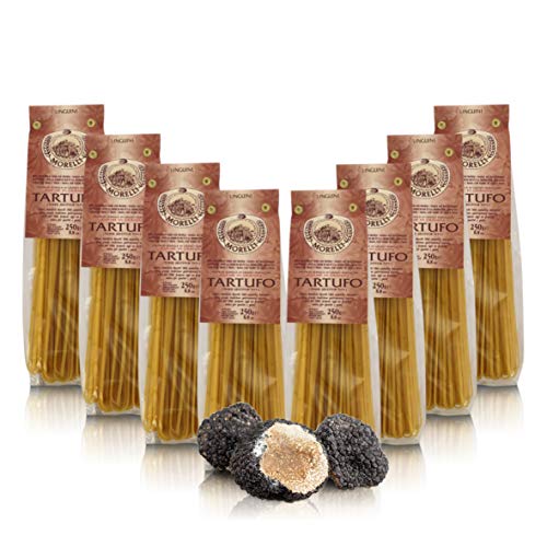 Antico Pastificio Morelli 1860 Srl Trüffel-Linguine, Duftpaste, 8 Packungen à 250 g. von Antico Pastificio Morelli 1860 Srl