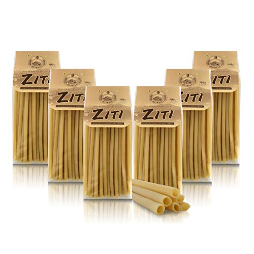 Antico Pastificio Morelli 1860 Srl Ziti Typische Paste, 6 Packungen à 500 g von Antico Pastificio Morelli 1860 Srl