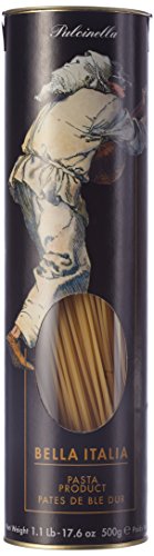 Antico Pastificio Umbro Edition Pulcinella - feinste Spaghetti aus Hartweizengrieß in der attraktiven Geschenkröhre, 2er Pack (2 x 500 g) von GEEGVV