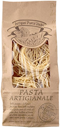 Antico Pastificio Umbro Pasta artigianale Strangozzi umbri - handwerkliche Nudelnester aus Hartweizengrieß, 2er Pack (2 x 500 g) von Antico Pastificio Umbro