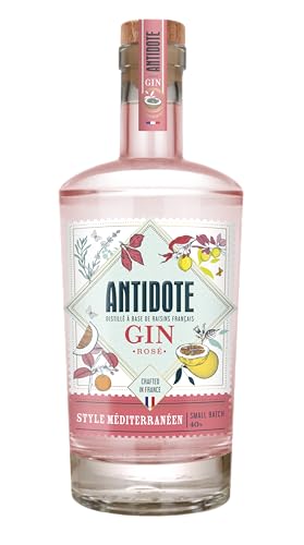 Antidote Gin Méditerranéen 17 aromatische Pflanzen, 5 Destillationen - 40% (1 x 0,70 L) von Antidote