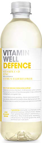 Vitamin Well Defence (12 x 0,5 L PET NL) EINWEG inkl. gratis FiveStar Kugelschreiber von Antioxidant
