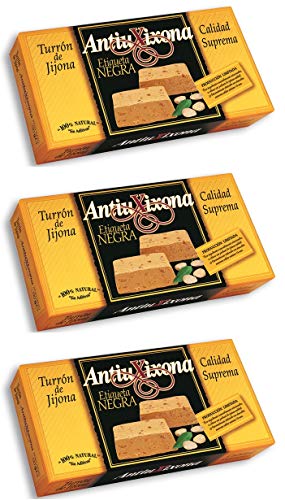 AntiuXixona Nougat Black Label höchste Qualität - 3 Einheiten à 150 g, Gesamt: 450 g von AntiuXixona