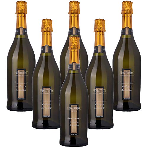 Prosecco Treviso DOC Tappo Spago Antonini Ceresa Italienischer Sekt (6 flaschen 75 cl.) von Antonini Ceresa