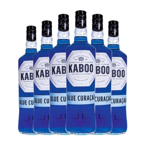 Liköre Antonio Nadal Kaboo Blue Curaçao Rakete Flasche 1 L (Schachtel mit 6 Rakete Flasche von 1 L) von Antonio Nadal Destil·leries