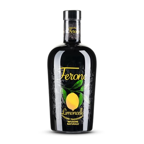 Ferone Premium Limoncello 0,7L – Italienischer Zitronenlikör mit Zitronen aus Ariany & Sorrento – Handgemacht, natürlich, intensiv aromatisch – Ideal als Digestif & Cocktail-Zutat von Antonio Nadal
