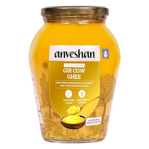 Anveshan Empowering farmers with technology A2 Gir Cow Ghee Bilona Methode -1L | Traditionelle Bilona-Methode | kultiviert | | Immunitäts-Booster | rein | natürlich | gesund | frisch | laktose- und Anveshan Empowering farmers with technology A2 Gir Cow Ghee Bilona Methode -1L | Traditionelle Bilona-Methode | kultiviert | | Immunitäts-Booster | rein | natürlich | gesund | frisch | laktose- und von Anveshan