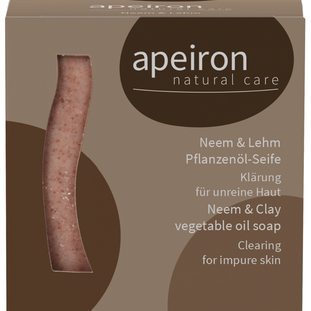Apeiron Pflanzenöl-Seife NEEM+LEHM - palmölfrei Apeiron Pflanzenöl-Seife NEEM+LEHM - palmölfrei von Apeiron