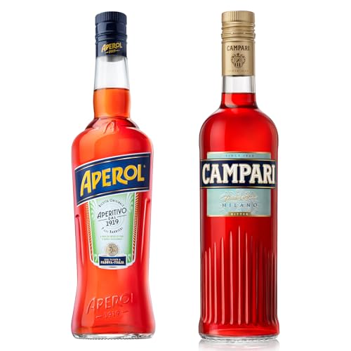 Aperol Aperitivo, 11% / Aperol Spritz - Italien's Nr. 1 Cocktail, 1 x 0,7 L + Campari Bitter Aperitif - Der italienische Aperitif und Cocktail Klassiker Campari Soda - Mit 25 Vol.-% Alkohol - 0,7 l Aperol Aperitivo, 11% / Aperol Spritz - Italien's Nr. 1 Cocktail, 1 x 0,7 L + Campari Bitter Aperitif - Der italienische Aperitif und Cocktail Klassiker Campari Soda - Mit 25 Vol.-% Alkohol - 0,7 l von Aperol