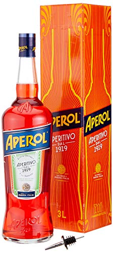 Aperol Aperitivo mit Flaschenausgießer mit Geschenkverpackung (1 x 3 l) von Aperol