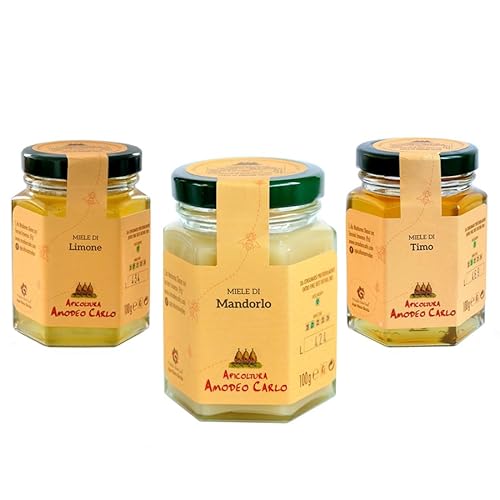 Tris Amodeo Carlo Honeys: Lemon, Almond, Thyme Tris Amodeo Carlo Honeys: Lemon, Almond, Thyme von Apicoltura Amodeo Carlo