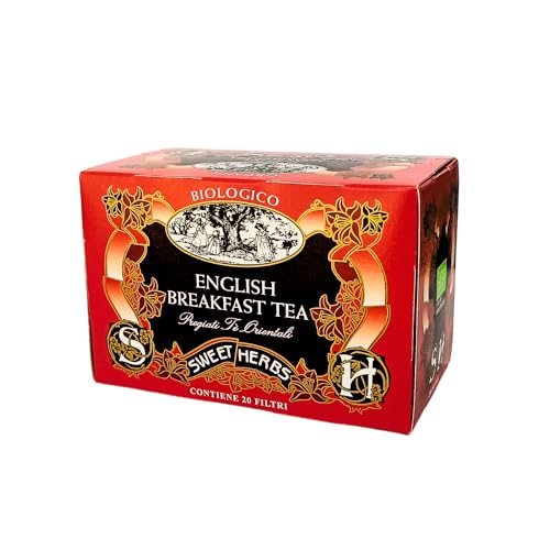 Sweet Herbs® | Englisches Frühstück Bio-Schwarztee | Orientalisches Schwarztee-Frühstück – 20 Filter in einzelnen Beuteln (30 g) von Apicoltura Brezzo