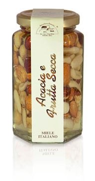 Apicoltura Cazzola Italy - Mixed Dried Fruit and Acacia Honey - Jar of 350 g von Apicoltura Cazzola - Azienda Agricola Giardino
