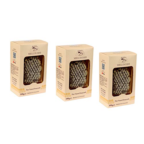 Italienischer Honig mit Wabenstück 100 gr x 3 Italienischer Honig mit Wabenstück 100 gr x 3 von Apicoltura Cazzola
