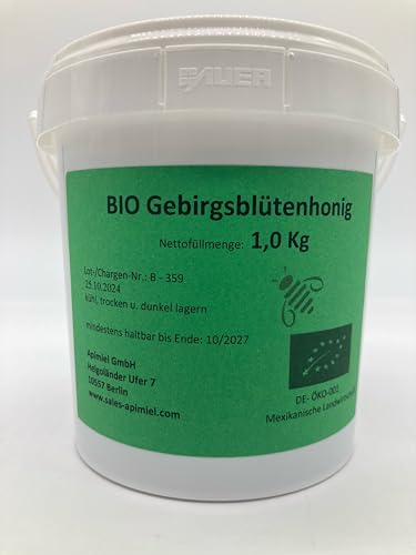 BIO Gebirgsblütenhonig 1kg, (DE-ÖKO-001) von Apimiel