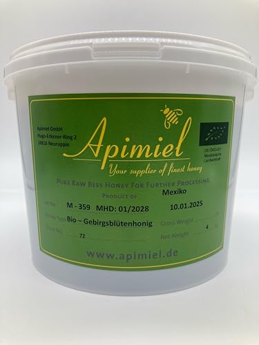 BIO Gebirgsblütenhonig 4kg, (DE-ÖKO-001) BIO Gebirgsblütenhonig 4kg, (DE-ÖKO-001) von Apimiel