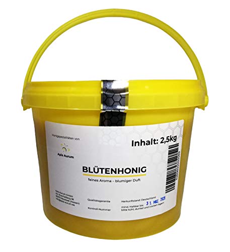 Deutscher Honig (2,5 kg-Eimer) Blütenhonig aus Hessen von Apis Aurum