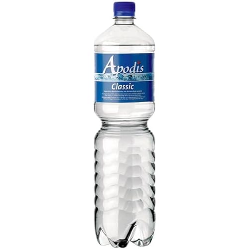 Apodis Classic natürliches Mineralwasser mit Kohlensäure, 12er Pack (12 x 1.5 l) EINWEG von Apodis