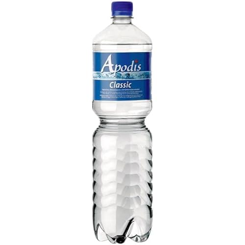 Apodis Classic natürliches Mineralwasser mit Kohlensäure, 12er Pack (12 x 1.5 l) EINWEG von Apodis