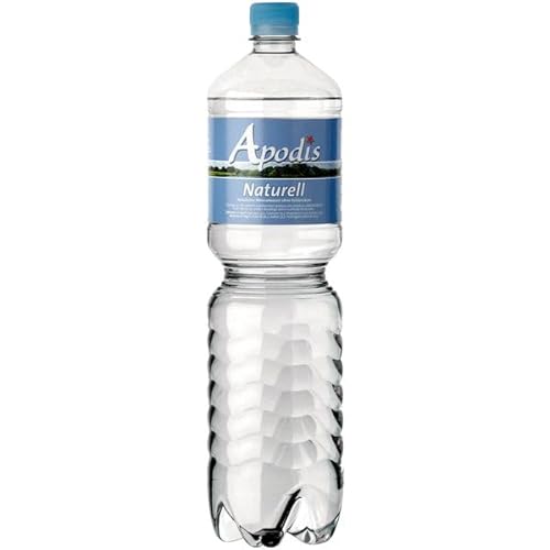 Apodis Naturell natürliches Mineralwasser ohne Kohlensäure, 12er Pack (12 x 1.5 l) EINWEG von Apodis