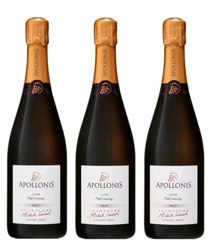 3x 0,75l - Michel Loriot - Champagne Apollonis - Les Classiques - Cuvée Patrimony - brut - Champagne A.O.P. - Frankreich - Schaumwein brut von Apollonis - Michel Loriot