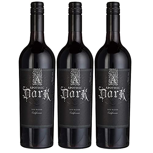 Apothic Dark Rotwein Cuvée Wein trocken Kalifornien (3 Flaschen) von Apothic Wines