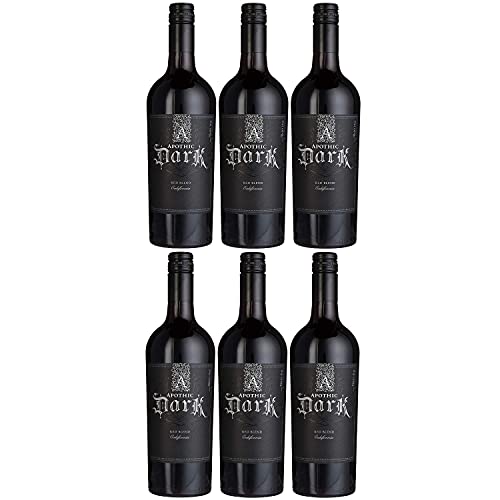 Apothic Dark Rotwein Cuvée Wein trocken Kalifornien (6 Flaschen) von Apothic Wines