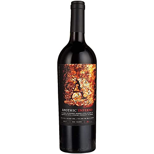 Apothic Wines Inferno Rotwein Cuvée Wein trocken Kalifornien I Versanel Paket (1 x 0,75l) von Apothic Wines