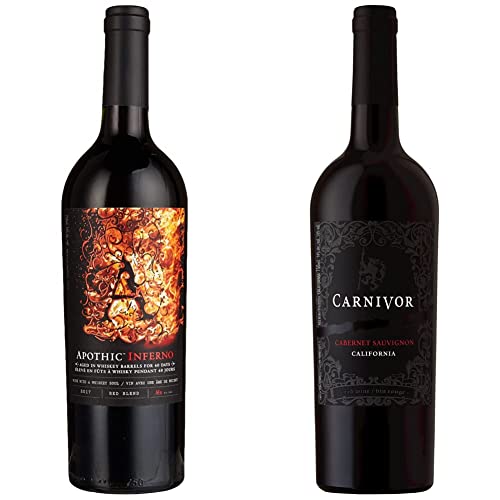 Apothic Inferno Trocken (1 x 0.75l) & Carnivor Cabernet Sauvignon Trocken, 750ml von Apothic Wines