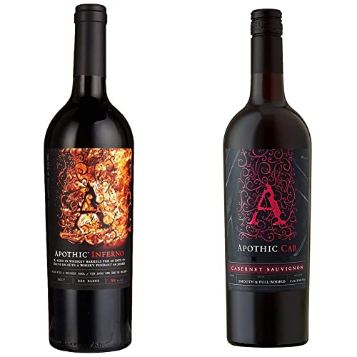 Apothic Inferno Trocken (1 x 0.75l) & Glatt und Vollmundig Cabernet Sauvignon von Apothic Wines