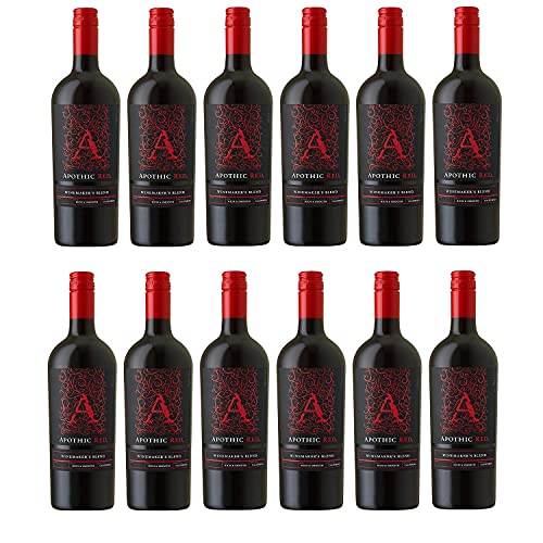 Apothic Red Winemaker's Blend Rotwein Wein halbtrocken Kalifornien I Versanel Paket (12 x 0,75l) von Apothic Wines