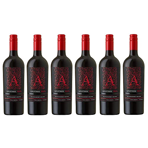 Apothic Red Winemaker's Blend Rotwein Wein halbtrocken Kalifornien I Versanel Paket (6 x 0,75l) von Apothic Wines