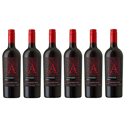Apothic Red Winemaker's Blend Rotwein Wein halbtrocken Kalifornien I Versanel Paket (6 x 0,75l) von Apothic Wines