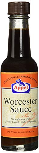 Appel Feinkost Würzsaucen - Klassische Worcestersauce aus der Flasche zum Würzen und Verfeinern, 12 x 140 ml von Appel