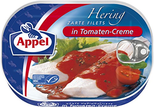 Appel Heringsfilets in Tomaten-Creme, 200g von Appel
