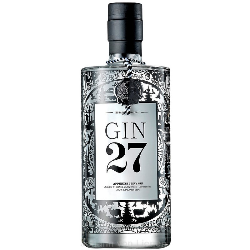 Gin 27 Premium Appenzeller Dry Gin 0,7 L 43%vol Gin 27 Premium Appenzeller Dry Gin 0,7 L 43%vol von Appenzeller Alpenbitter AG
