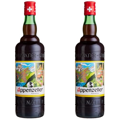 Appenzeller Alpenbitter Kräuterlikör (1 x 0.7 l) (Packung mit 2) von Appenzeller